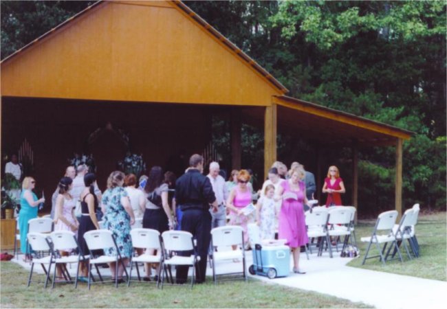 Leaving Stage Area - Wedding Guest