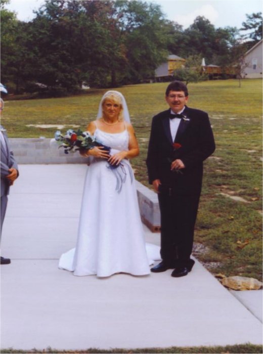 Bride & Groom Waiting To Greet Guest